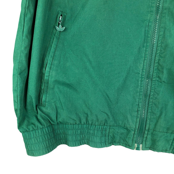 Vintage 80s-90'S Adidas Trefoil Logo Windbreaker, Men's Size Medium polyester green type Vintage Second Hand