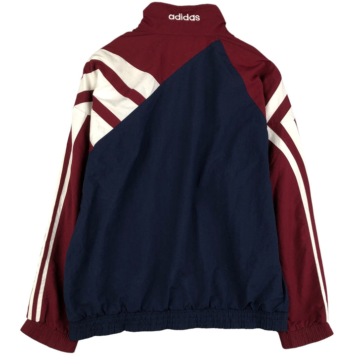 80'S Adidas Windbreaker Men's Size L Vintage polyester wine-red Vintage Second Hand