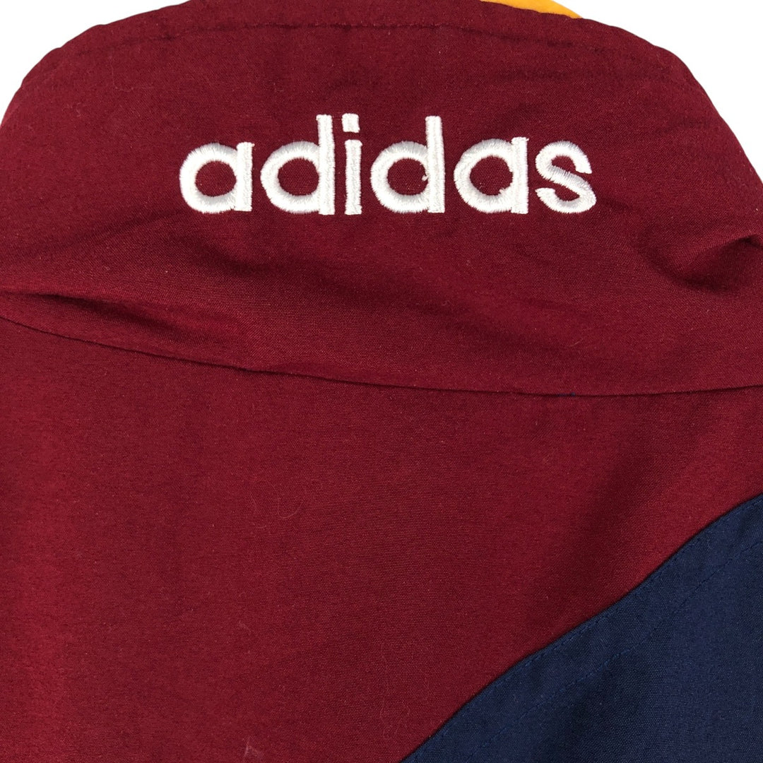 80'S Adidas Windbreaker Men's Size L Vintage polyester wine-red Vintage Second Hand