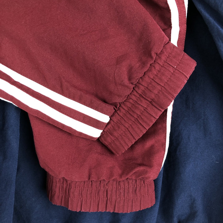 80'S Adidas Windbreaker Men's Size L Vintage polyester wine-red Vintage Second Hand