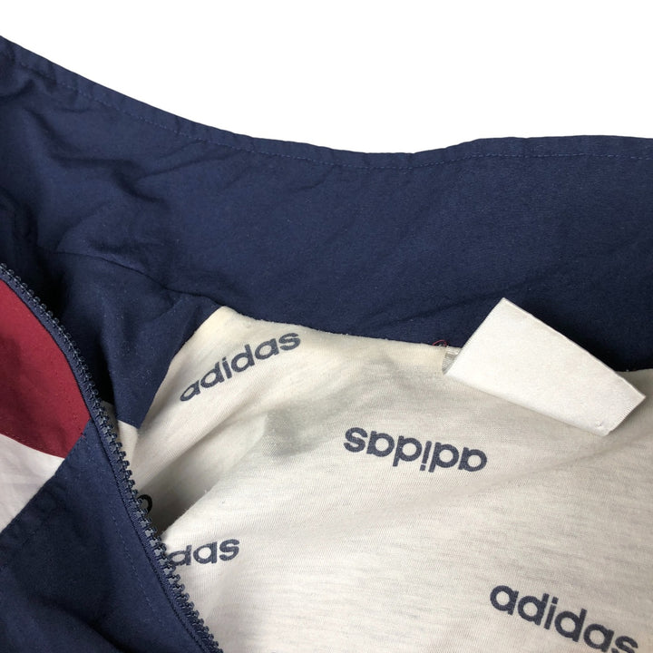 80'S Adidas Windbreaker Men's Size L Vintage polyester wine-red Vintage Second Hand