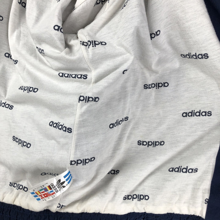 80'S Adidas Windbreaker Men's Size L Vintage polyester wine-red Vintage Second Hand