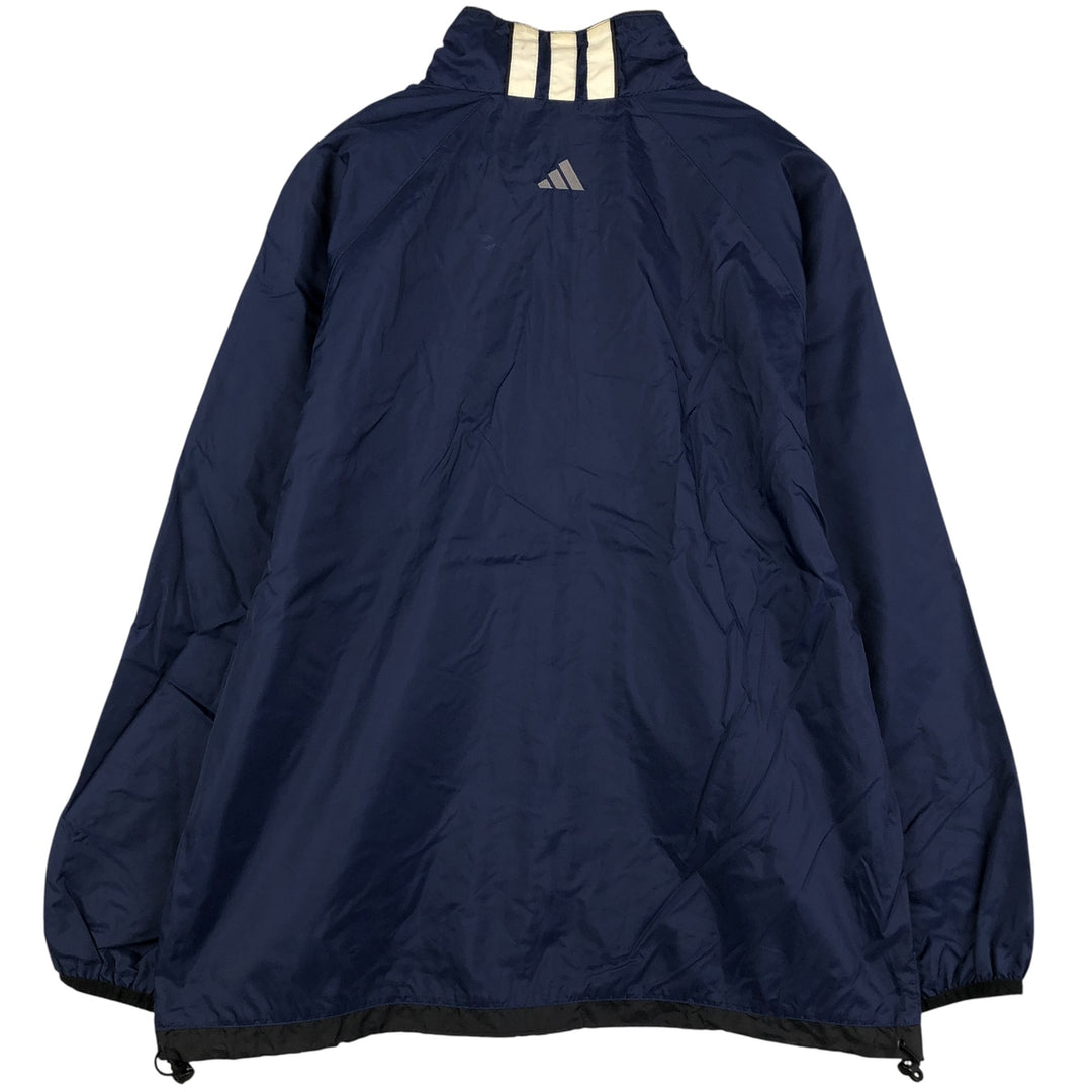 Vintage 90'S Adidas 3-Striped Nylon Jacket, Men's Size L Nylon navy blue type Vintage Second Hand