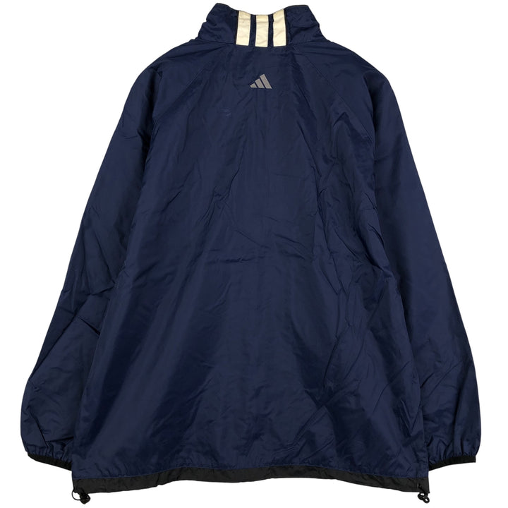 Vintage 90'S Adidas 3-Striped Nylon Jacket, Men's Size L Nylon navy blue type Vintage Second Hand