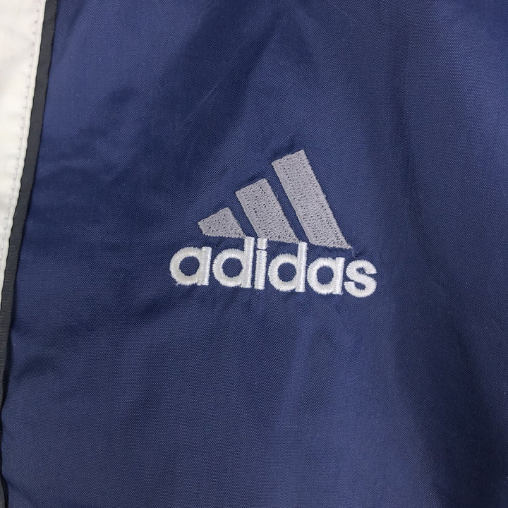 Vintage 90'S Adidas 3-Striped Nylon Jacket, Men's Size L Nylon navy blue type Vintage Second Hand
