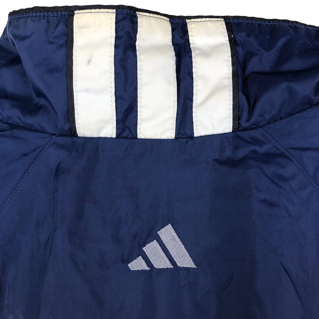 Vintage 90'S Adidas 3-Striped Nylon Jacket, Men's Size L Nylon navy blue type Vintage Second Hand