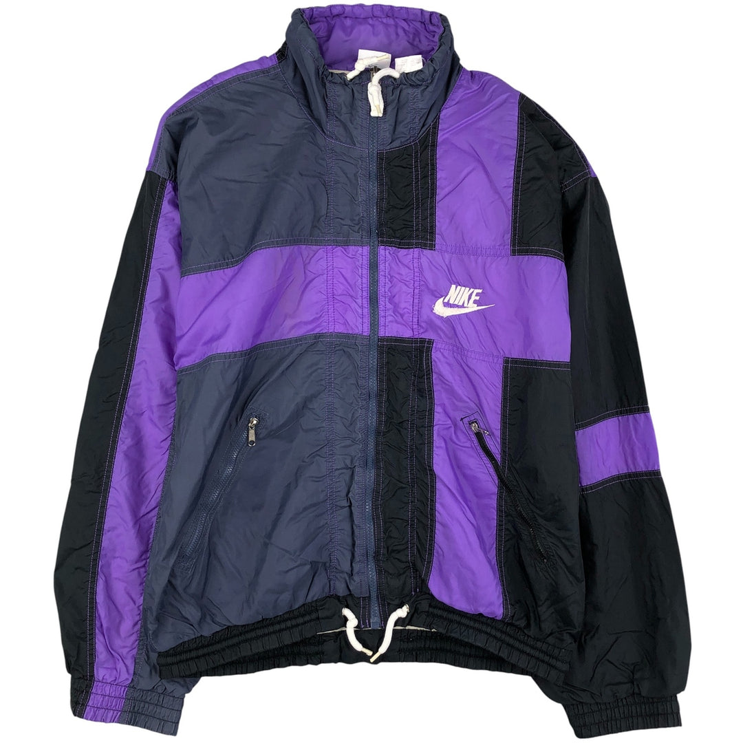 Vintage 90'S Nike silver tag nylon jacket, size S, men's Nylon purple type Vintage Second Hand