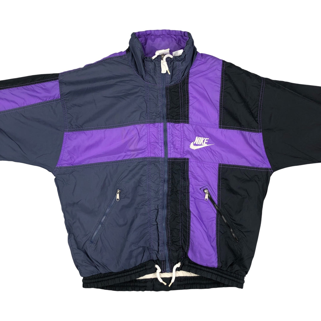 Vintage 90'S Nike silver tag nylon jacket, size S, men's Nylon purple type Vintage Second Hand