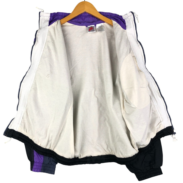 Vintage 90'S Nike silver tag nylon jacket, size S, men's Nylon purple type Vintage Second Hand
