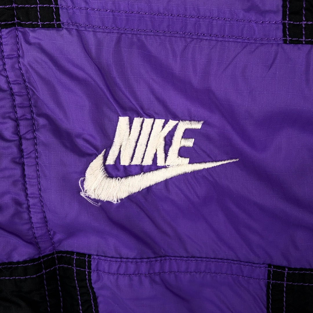 Vintage 90'S Nike silver tag nylon jacket, size S, men's Nylon purple type Vintage Second Hand