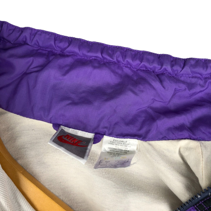 Vintage 90'S Nike silver tag nylon jacket, size S, men's Nylon purple type Vintage Second Hand