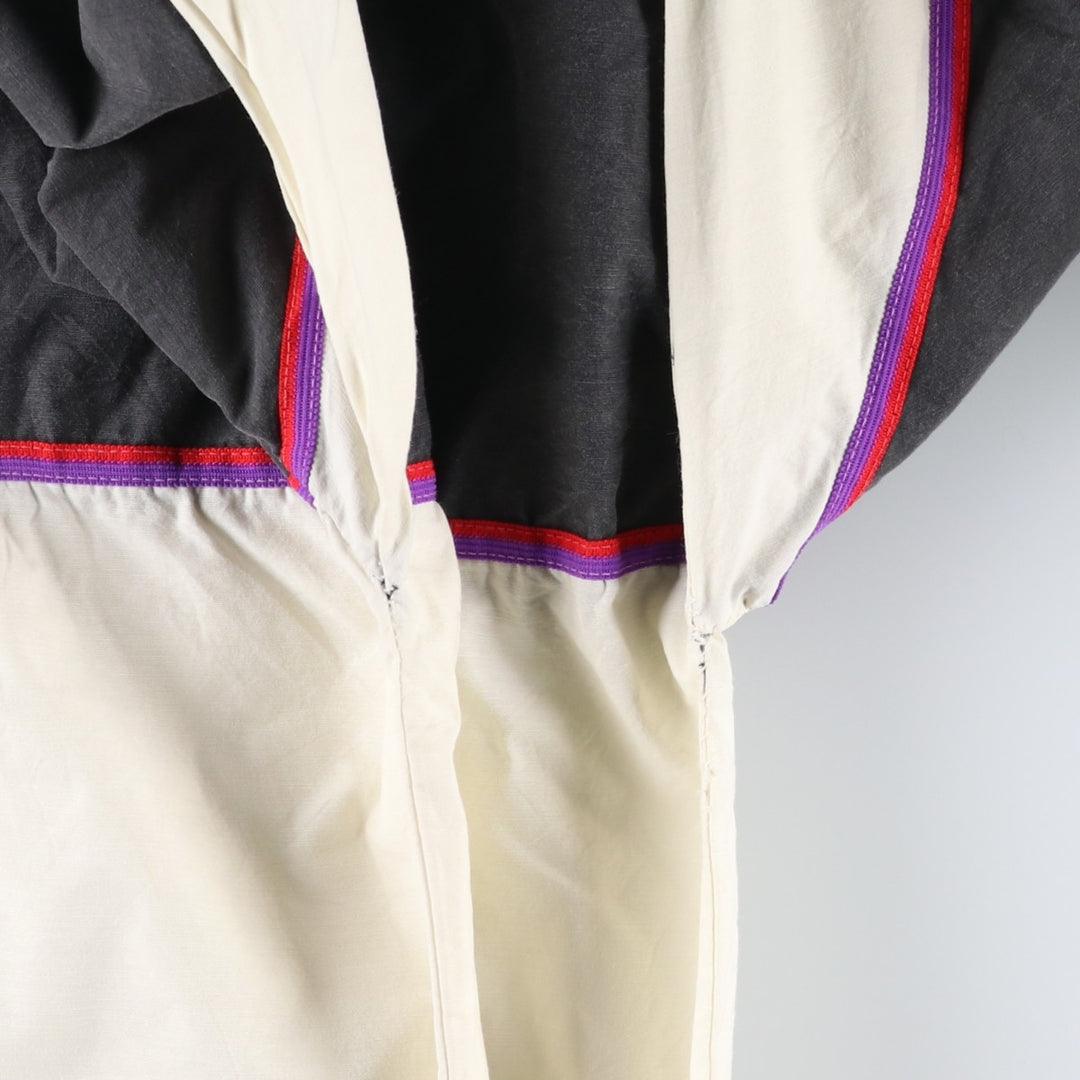 Vintage 1980'S Nike Navy Tag Windbreaker, Made in USA, Men's XXL cotton Charcoal Vintage Second Hand