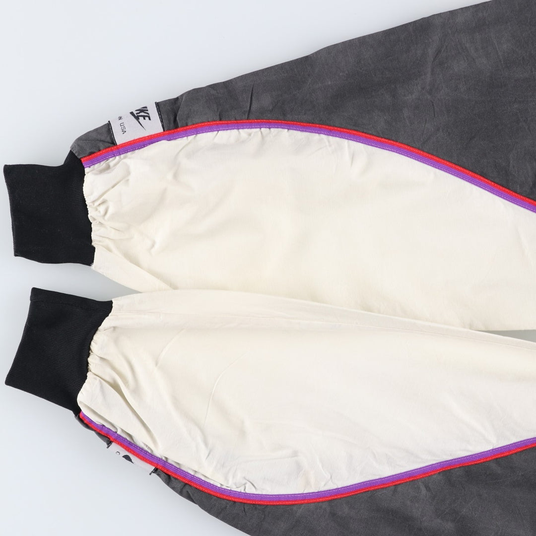 Vintage 1980'S Nike Navy Tag Windbreaker, Made in USA, Men's XXL cotton Charcoal Vintage Second Hand