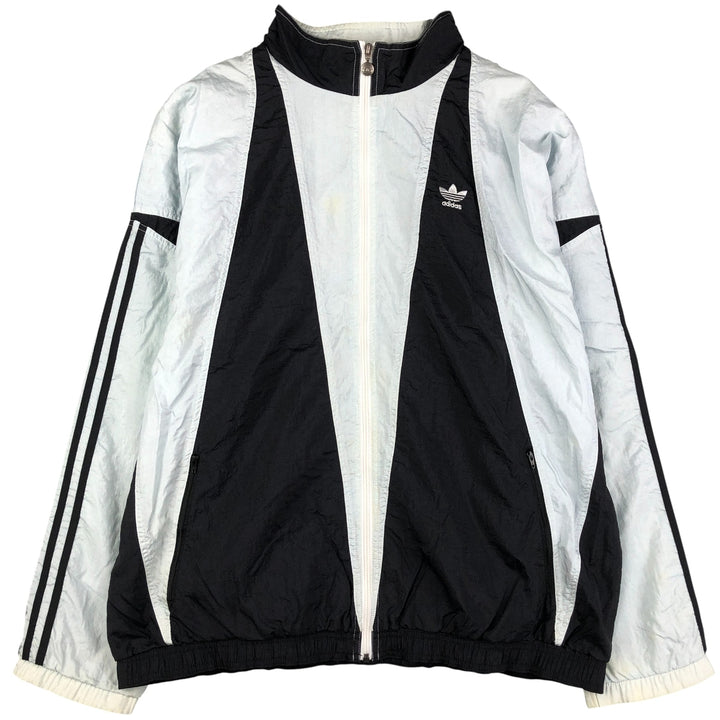 Vintage 80s-90'S Adidas nylon jacket, men's XL size Nylon Blue type light blue Vintage Second Hand