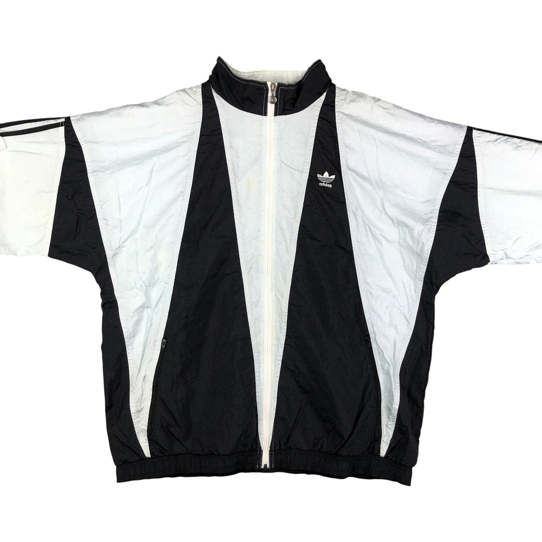 Vintage 80s-90'S Adidas nylon jacket, men's XL size Nylon Blue type light blue Vintage Second Hand