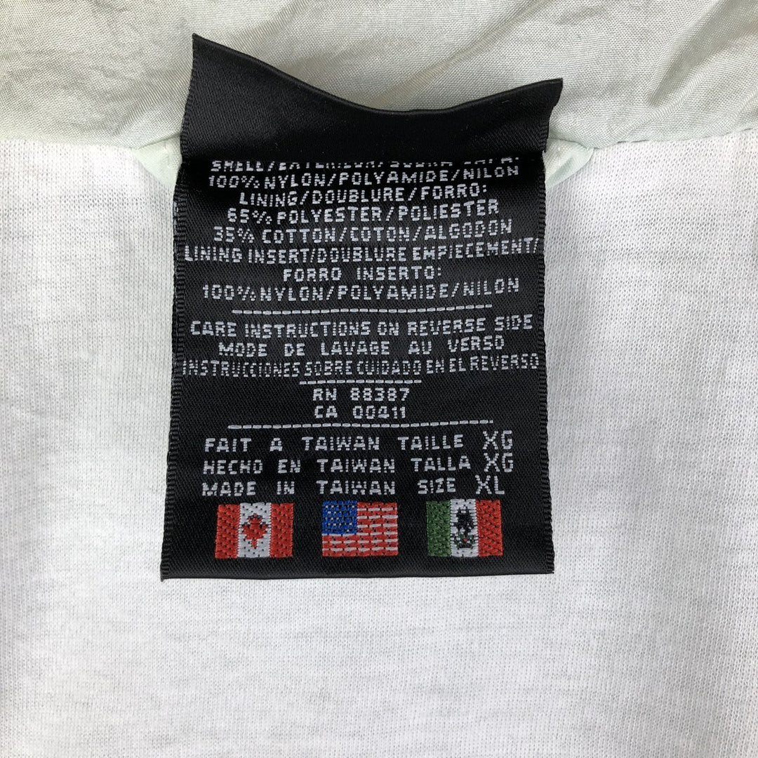 Vintage 80s-90'S Adidas nylon jacket, men's XL size Nylon Blue type light blue Vintage Second Hand