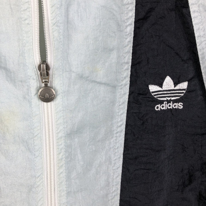 Vintage 80s-90'S Adidas nylon jacket, men's XL size Nylon Blue type light blue Vintage Second Hand