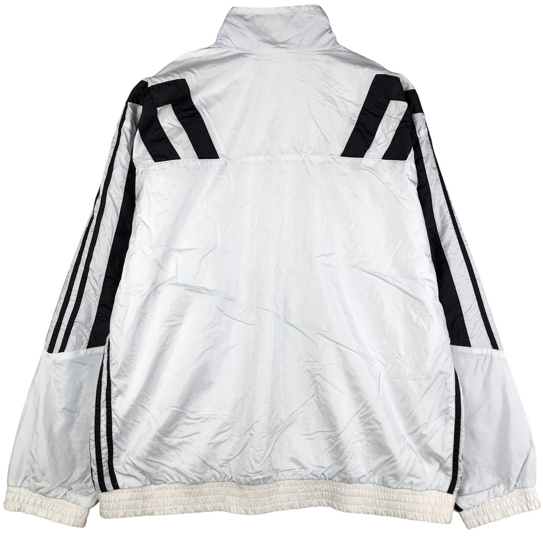 80'S Adidas nylon jacket, men's XL size, vintage Nylon Silver type Vintage Second Hand