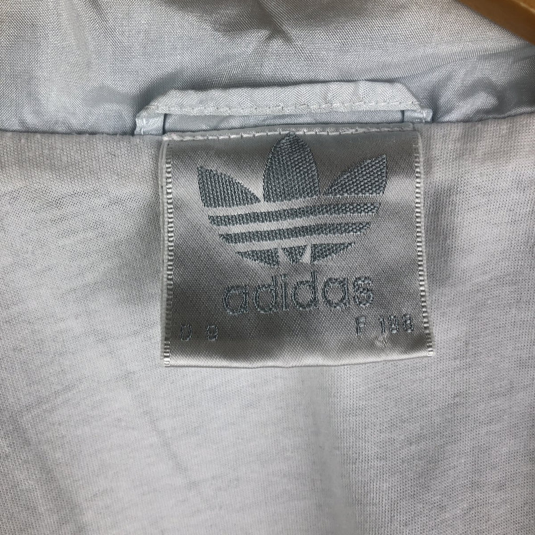 80'S Adidas nylon jacket, men's XL size, vintage Nylon Silver type Vintage Second Hand