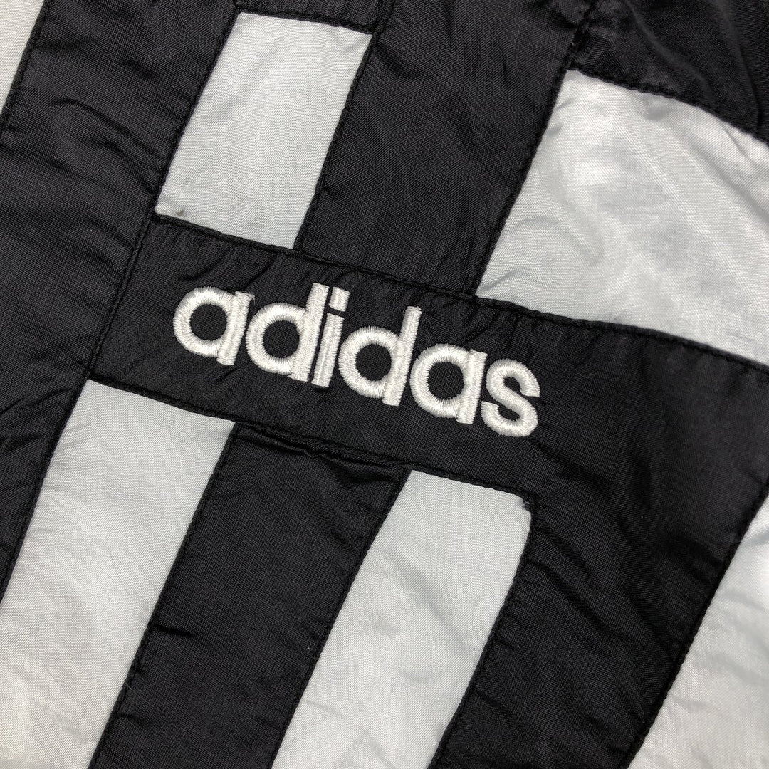 80'S Adidas nylon jacket, men's XL size, vintage Nylon Silver type Vintage Second Hand