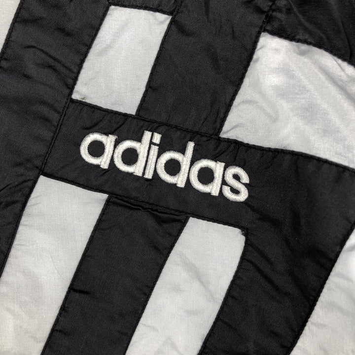 80'S Adidas nylon jacket, men's XL size, vintage Nylon Silver type Vintage Second Hand