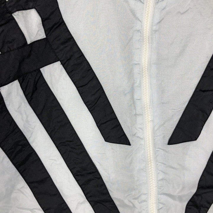 80'S Adidas nylon jacket, men's XL size, vintage Nylon Silver type Vintage Second Hand