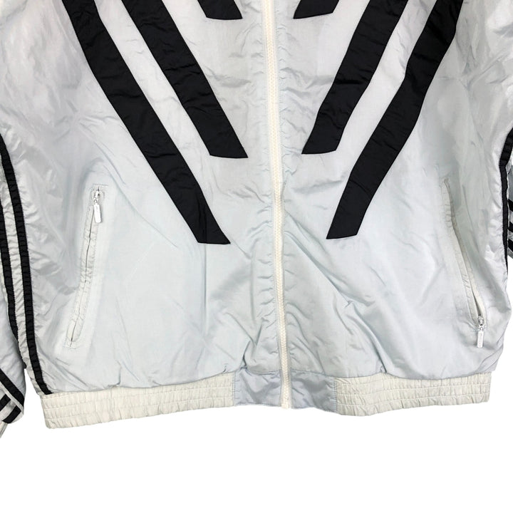 80'S Adidas nylon jacket, men's XL size, vintage Nylon Silver type Vintage Second Hand
