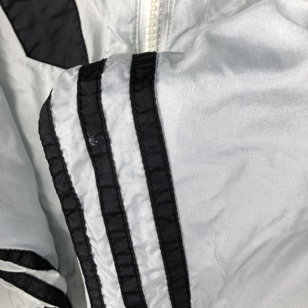 80'S Adidas nylon jacket, men's XL size, vintage Nylon Silver type Vintage Second Hand