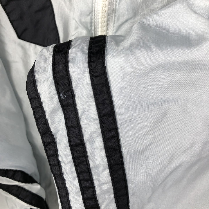 80'S Adidas nylon jacket, men's XL size, vintage Nylon Silver type Vintage Second Hand