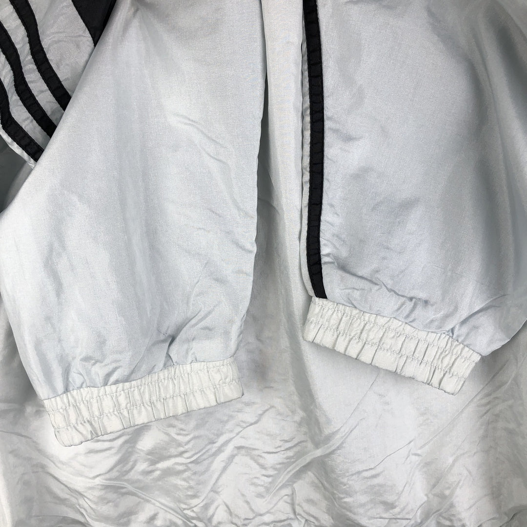 80'S Adidas nylon jacket, men's XL size, vintage Nylon Silver type Vintage Second Hand