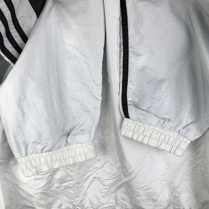 80'S Adidas nylon jacket, men's XL size, vintage Nylon Silver type Vintage Second Hand