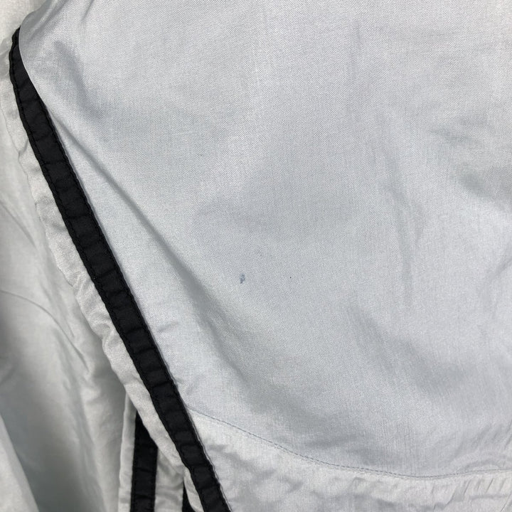 80'S Adidas nylon jacket, men's XL size, vintage Nylon Silver type Vintage Second Hand