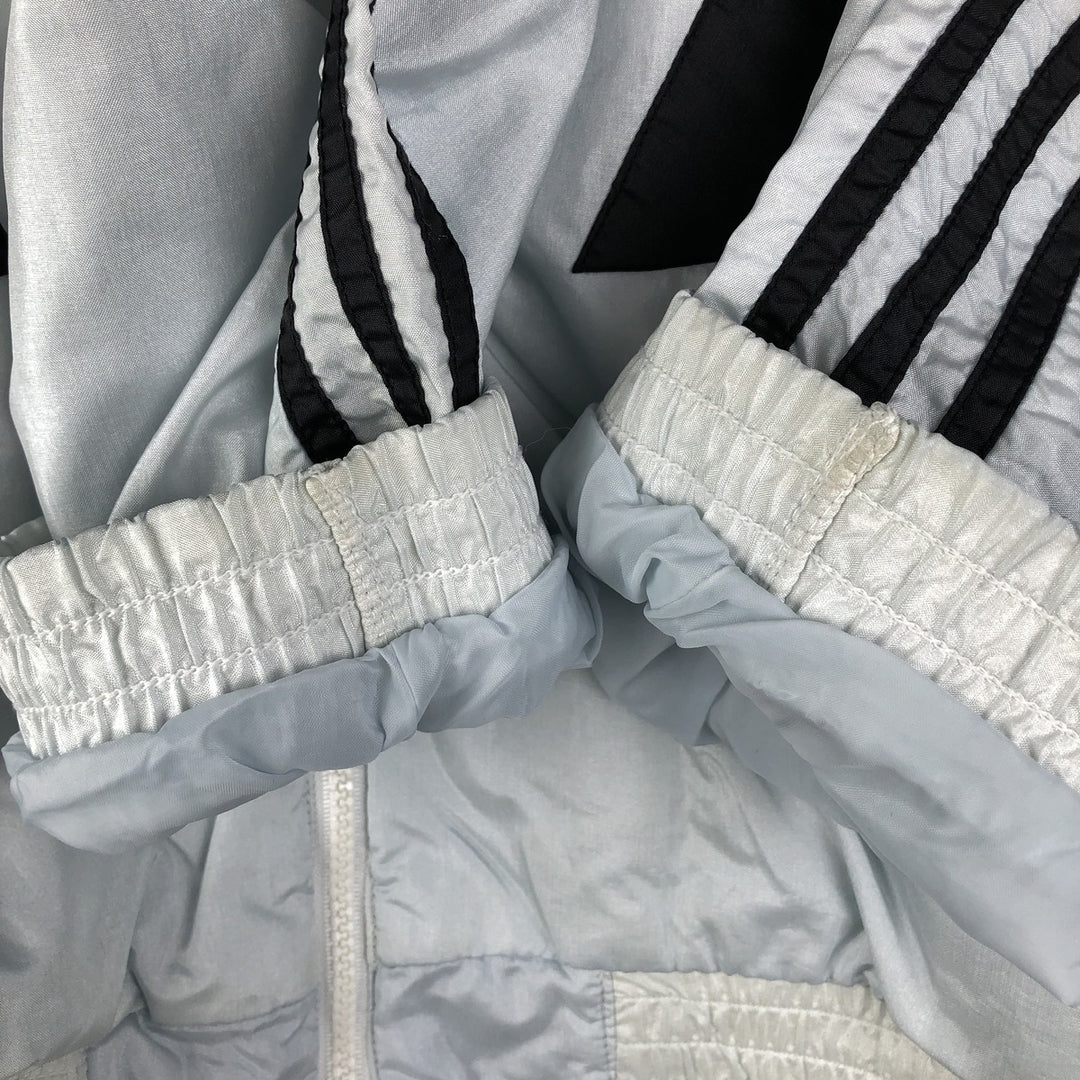 80'S Adidas nylon jacket, men's XL size, vintage Nylon Silver type Vintage Second Hand