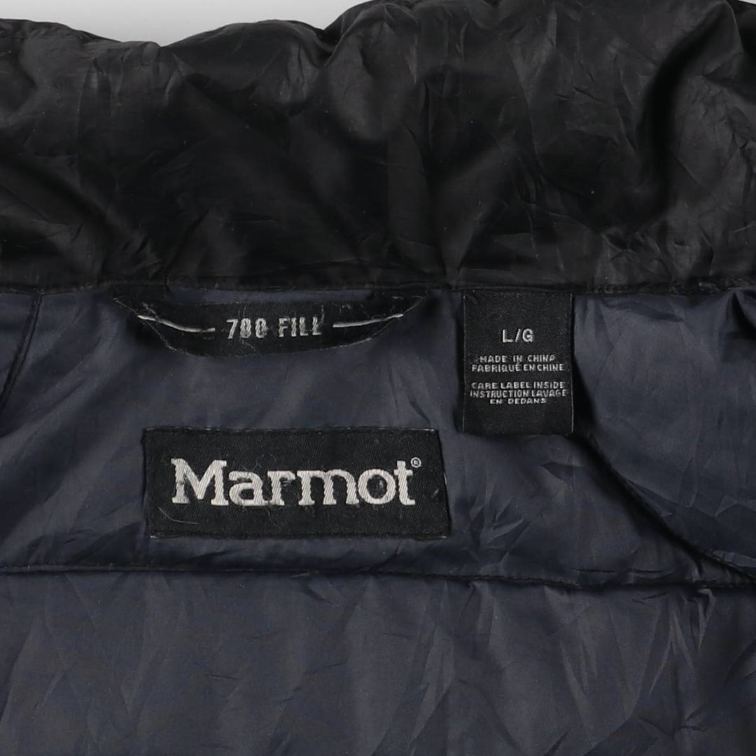 2000'S Marmot Ripstop 700 Fill Power Down Jacket, Men's Size L polyester black type Vintage Second Hand