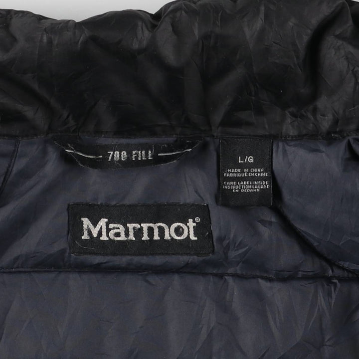 2000'S Marmot Ripstop 700 Fill Power Down Jacket, Men's Size L polyester black type Vintage Second Hand