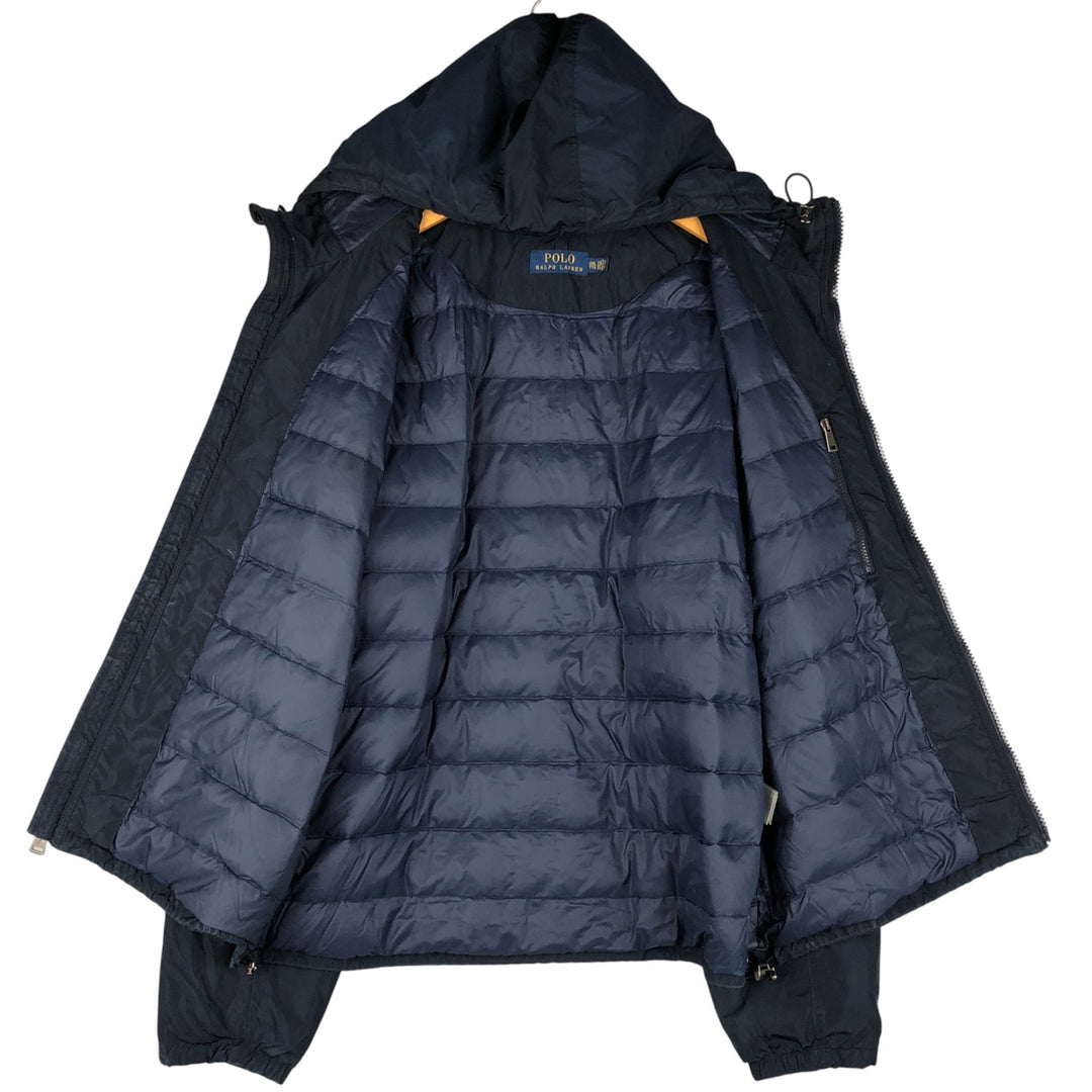 Ralph Lauren POLO RALPH LAUREN Down Parka Men's XXL polyester navy blue type Vintage Second Hand
