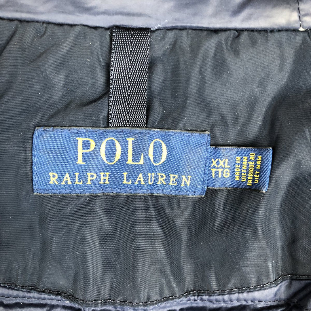 Ralph Lauren POLO RALPH LAUREN Down Parka Men's XXL polyester navy blue type Vintage Second Hand