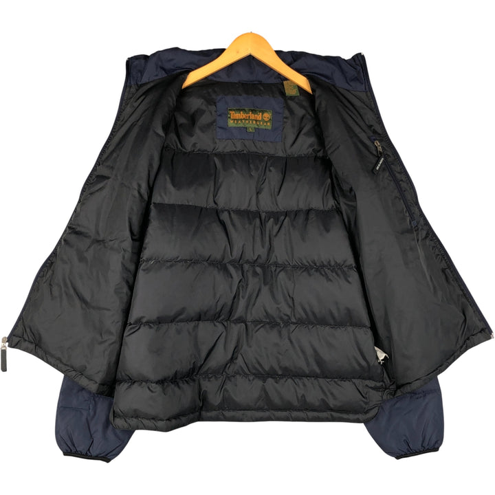 Vintage 90s-00'S Timberland down jacket, men's size L Nylon navy blue type Vintage Second Hand