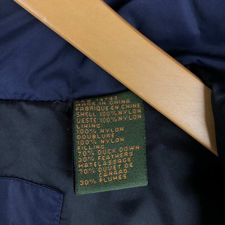 Vintage 90s-00'S Timberland down jacket, men's size L Nylon navy blue type Vintage Second Hand