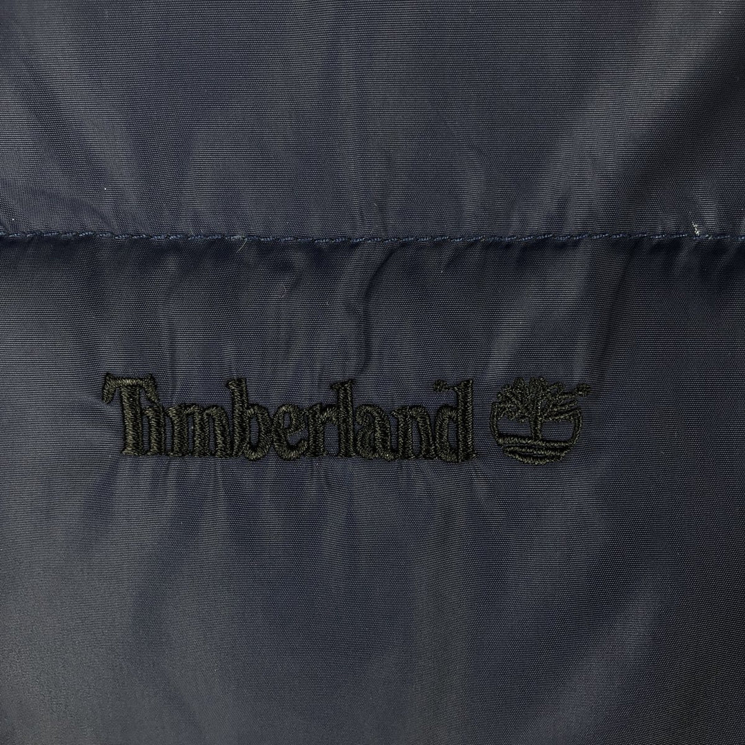 Vintage 90s-00'S Timberland down jacket, men's size L Nylon navy blue type Vintage Second Hand
