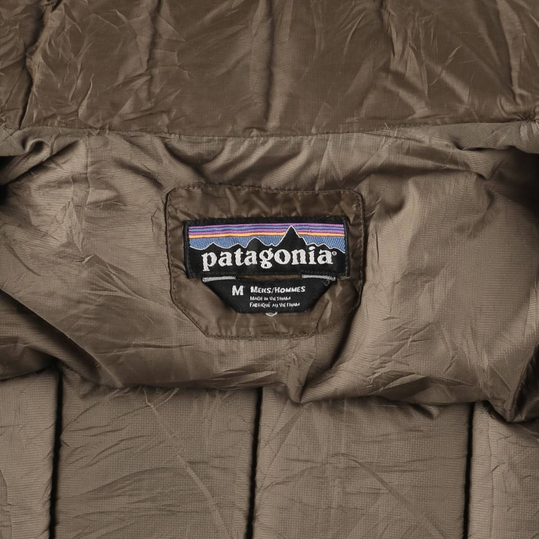 Patagonia Calder Down Jacket 27580FA11 Ripstop Goose Down Jacket, Men's Size Medium polyester brown type Vintage Second Hand