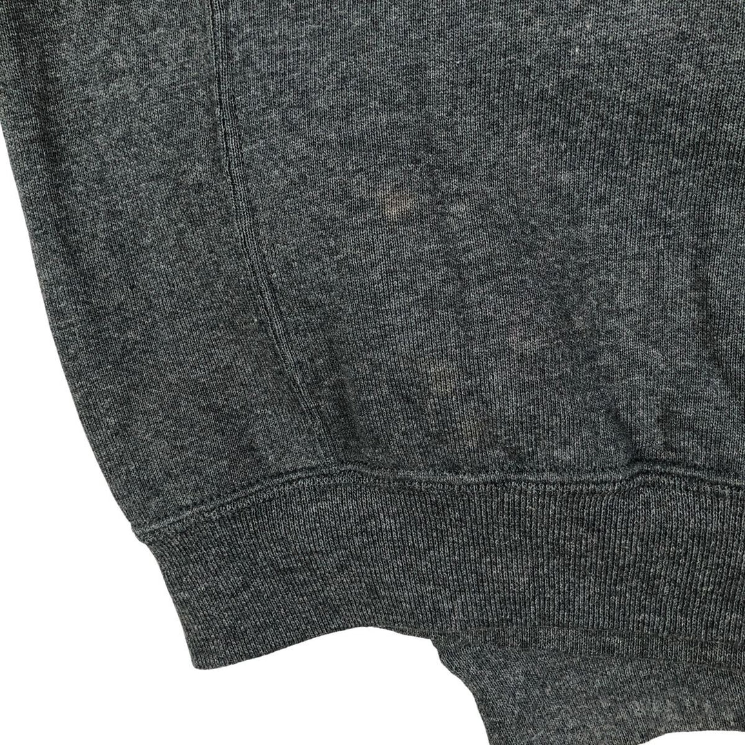 2000'S - Russell plain blank sweatshirt, men's size L cotton gray type Vintage Second Hand