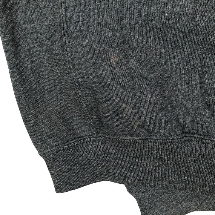 2000'S - Russell plain blank sweatshirt, men's size L cotton gray type Vintage Second Hand