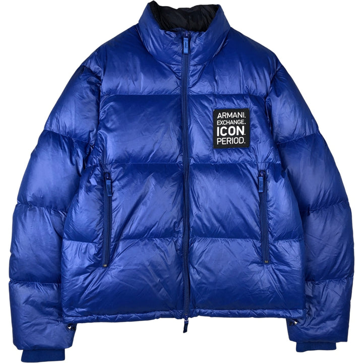 Armani ARMANI EXCHANGE Down Jacket, Men's Size M polyamide blue type Vintage Second Hand