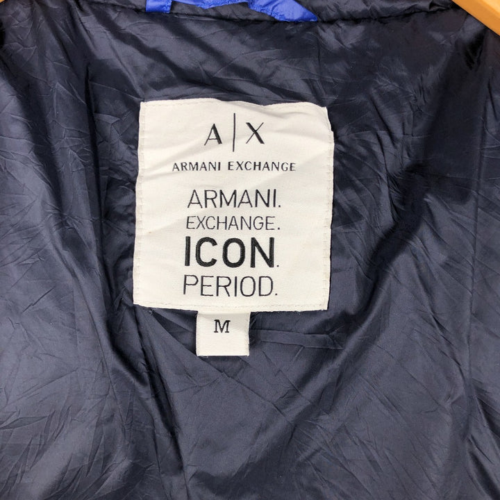 Armani ARMANI EXCHANGE Down Jacket, Men's Size M polyamide blue type Vintage Second Hand