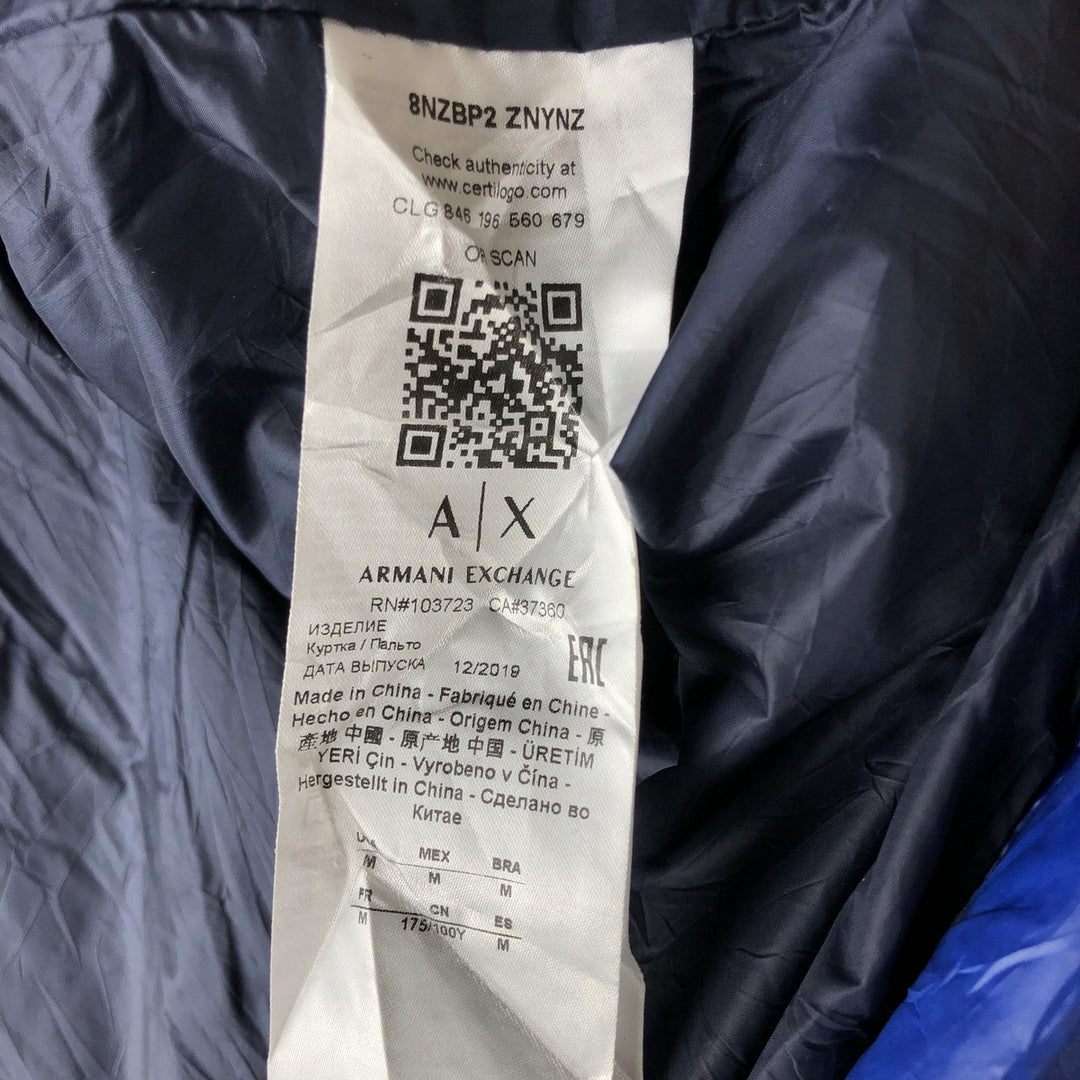 Armani ARMANI EXCHANGE Down Jacket, Men's Size M polyamide blue type Vintage Second Hand