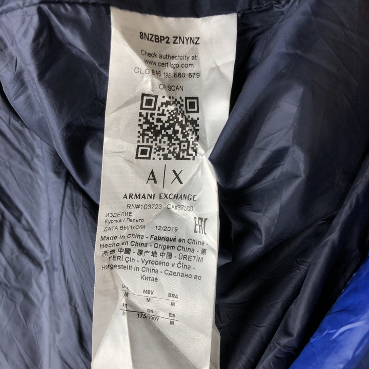 Armani ARMANI EXCHANGE Down Jacket, Men's Size M polyamide blue type Vintage Second Hand