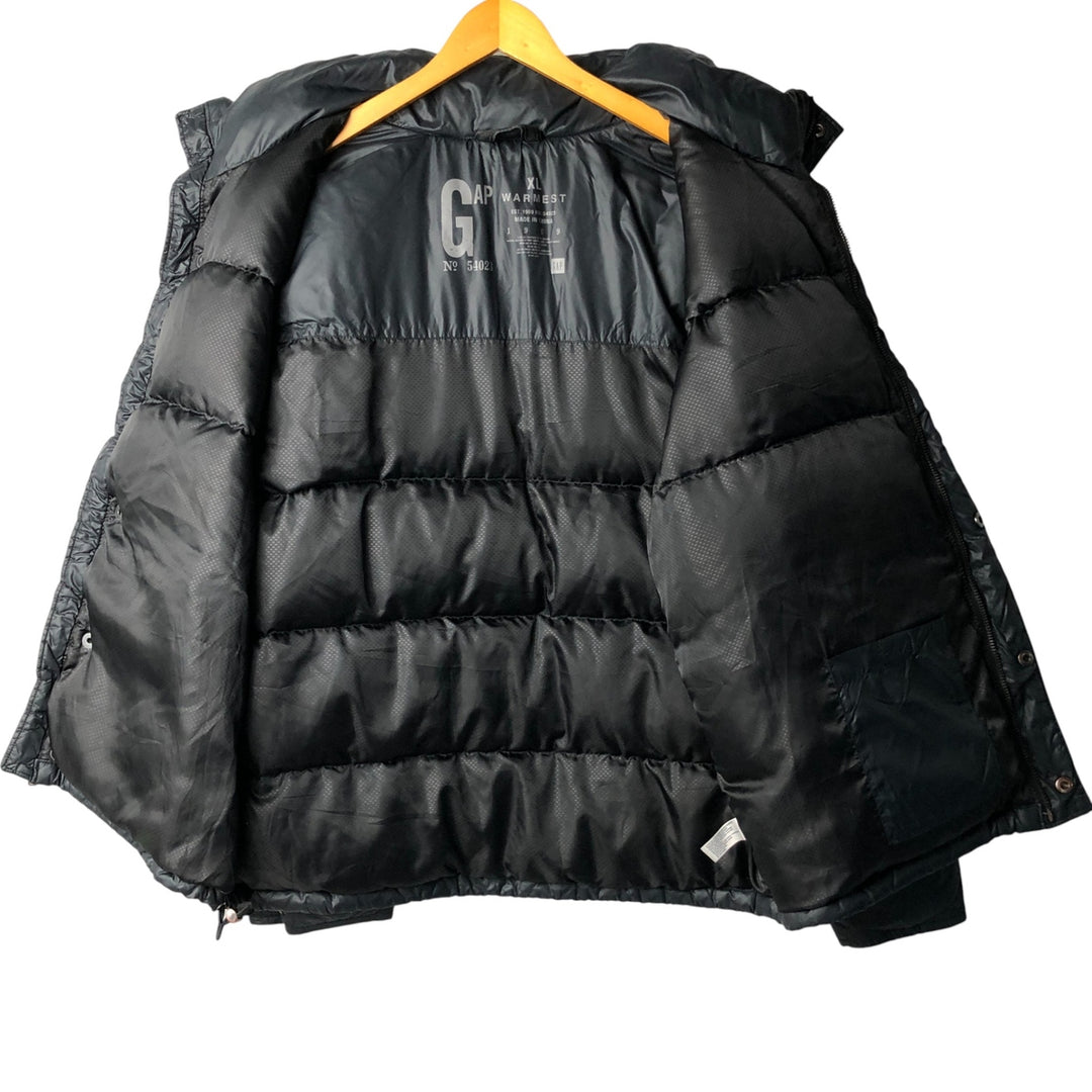 GAP WARMEST Down Jacket, Men's XL Nylon black type Vintage Second Hand