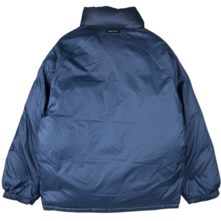Nautica NS-83 Reversible Down Jacket, Men's Size Medium Nylon black type Vintage Second Hand