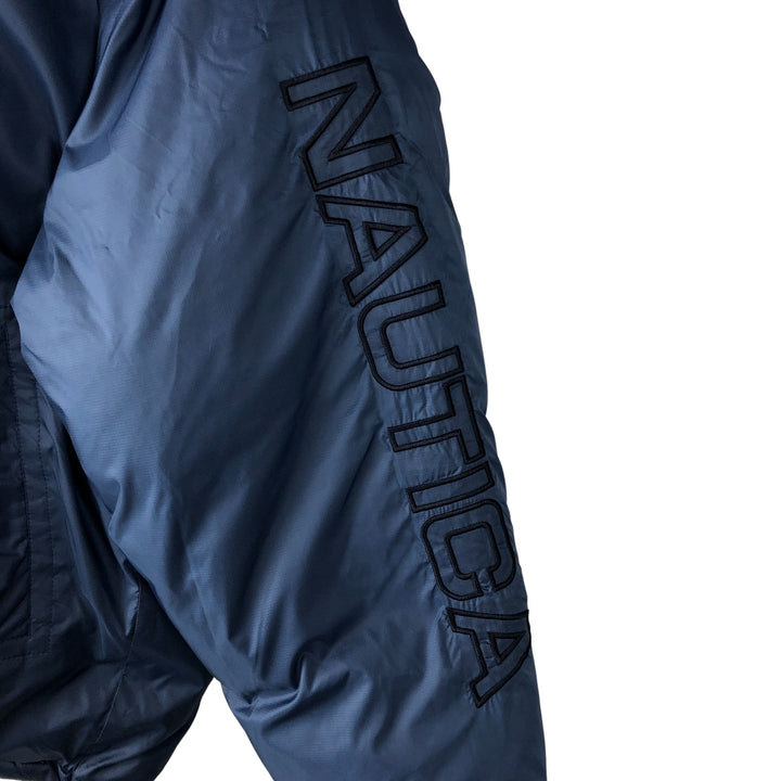Nautica NS-83 Reversible Down Jacket, Men's Size Medium Nylon black type Vintage Second Hand